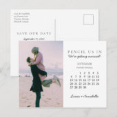 Potlood ons in sparen de Kalender van September 20 Briefkaart (Voorkant / Achterkant)