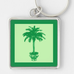 Potlood Palm Tree - smaragd en lichtgroen Sleutelhanger