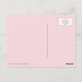 Potlood palmboom, diep rood en wit Briefkaart (Achterkant)