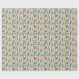 potlood patroon cadeaupapier