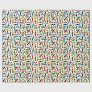 potlood patroon cadeaupapier