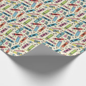 potlood patroon cadeaupapier (Hoek)