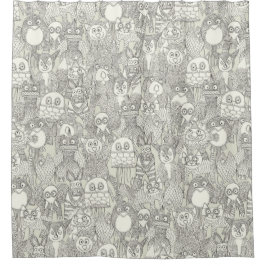 potlood pinatas ivoor douchegordijn