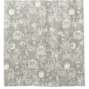 potlood pinatas ivoor douchegordijn