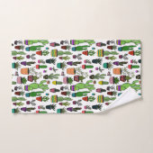 Potlood Planten Cactus Succulent Cute Pattern Bad Handdoek (Handdoek)