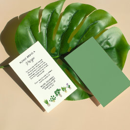 Potlood Planten Vrijgezellenfeest Ontvang Kaart aa