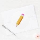 Potlood Ronde Sticker (Envelop)