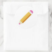 Potlood Ronde Sticker (Tas)