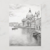 Potlood Schets Schilderen Venetië Italië Reizen Ku Briefkaart (Voorkant)