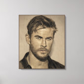 Potlood schets tekening canvas afdruk (Voorkant)