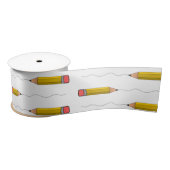 Potlood scrabble op wit satijnen lint (Spoel)