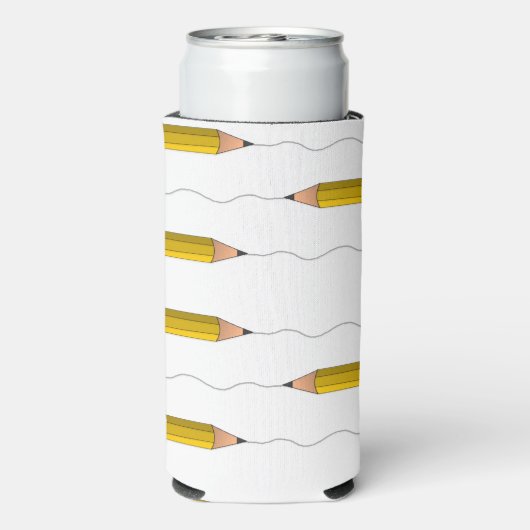 Potlood scrabble op wit seltzer blikjeskoeler (Seltzer Achterkant)