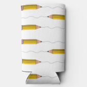 Potlood scrabble op wit seltzer blikjeskoeler (Achterkant)