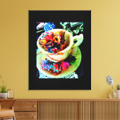 Potlood Shave Flowers Canvas Afdruk (Insitu (Woonkamer))