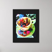 Potlood Shave Flowers Canvas Afdruk (Voorkant)