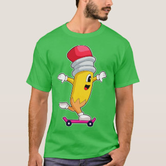 Potlood Skateboard T-shirt