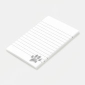 Potlood Sketched Dog Paw Digital Art led Post-it® Notes (Schuin)