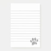 Potlood Sketched Dog Paw Digital Art led Post-it® Notes (Voorkant)
