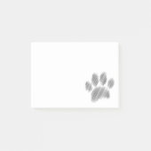 Potlood Sketched Dog Paw Digital Art Post-it Notes (Voorkant)