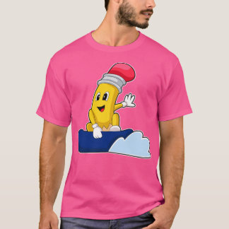 Potlood Snowboard Wintersport 2 T-shirt