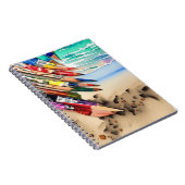 Potlood strand kunst notitieboek (Rechterzijde)