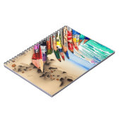 Potlood strand kunst notitieboek (Linkerzijde)