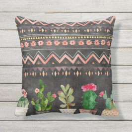 Potlood Succulents reversibele kussen buiten