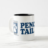 Potlood-Tail Feist Blue Tweekleurige Koffiemok (Voorkant links)