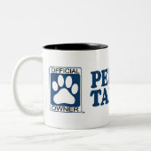 Potlood-Tail Feist Blue Tweekleurige Koffiemok (Links)