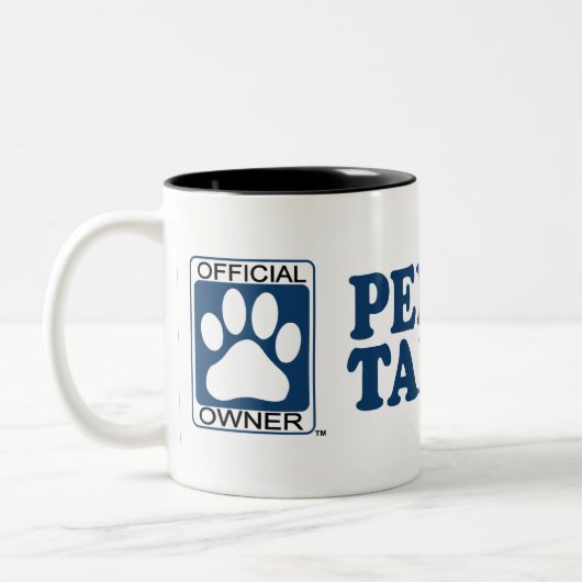 Potlood-Tail Feist Blue Tweekleurige Koffiemok (Links)