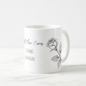 Potlood Teken rozen Moederdag Koffie Mok (Voorkant rechts)