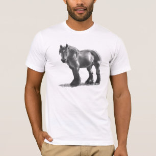Potlood Tekening van conceptpaarden T-shirt