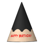 Potlood Tip Grafische Verjaardag Feesthoedjes (Voorkant)