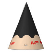 Potlood Tip Grafische Verjaardag Feesthoedjes (Links)