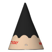 Potlood Tip Grafische Verjaardag Feesthoedjes (Rechts)