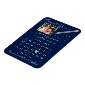 "Potlood us in" Moderne Agenda sparen de Datum Magneet (Linkerzijde)