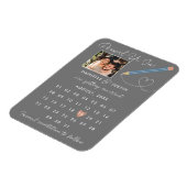 "Potlood us in" Moderne Agenda sparen de Datum Magneet (Linkerzijde)