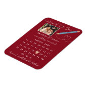 "Potlood us in" Moderne Agenda sparen de Datum Magneet (Linkerzijde)