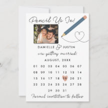 "Potlood us in" Moderne kalender