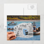 Potlood versus Camera - Meermin Briefkaart (Voorkant / Achterkant)