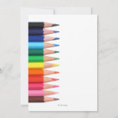 Potlood voor kunstwerken kaart (Achterkant)