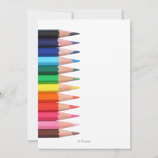 Potlood voor kunstwerken kaart (Achterkant)