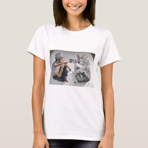 Potlood Vs Camera - 3D Art - Fotograaf T-shirt