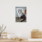 Potlood Vs Camera - 4 Eyes Cat Poster (Keuken)
