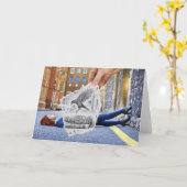 Potlood Vs Camera - Crow Kaart (Gele Bloem)