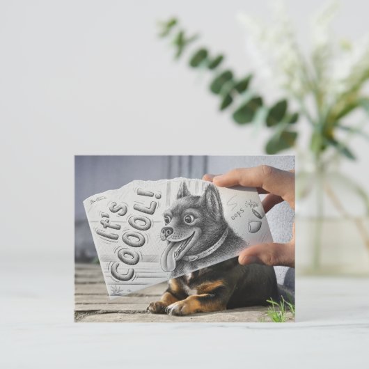 Potlood Vs Camera - Het is Cool Briefkaart (Staand voorkant)