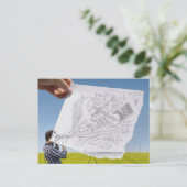 Potlood Vs Camera - Inspiratie Briefkaart (Staand voorkant)