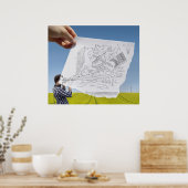 Potlood Vs Camera - Inspiratie Poster (Keuken)