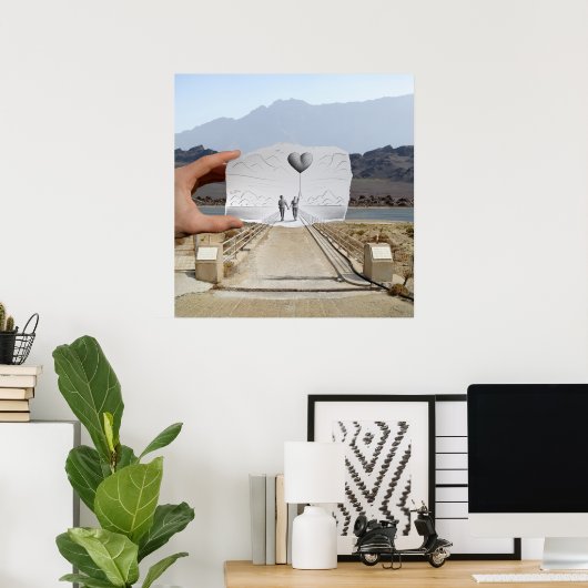 Potlood Vs Camera - Lovers Poster (Thuiskantoor)