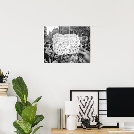 Potlood Vs Camera - Poster (Thuiskantoor)